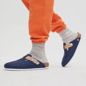 Birkenstock x Concepts Collab Felt Clog / Mule Navy